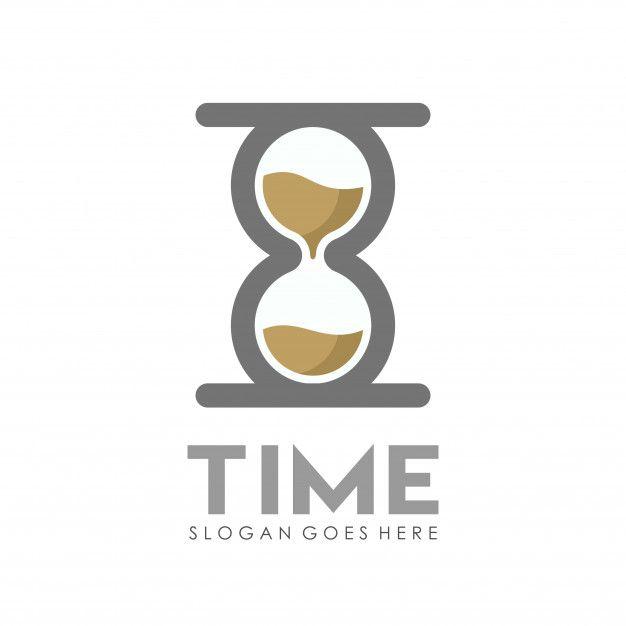 Sand Logo - Sand time clock logo design template Vector