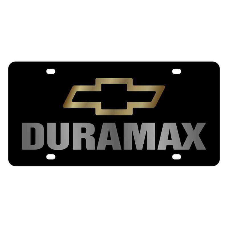 Drumax Logo - Eurosport Daytona® - GM License Plate with Duramax Logo and Chevrolet Emblem