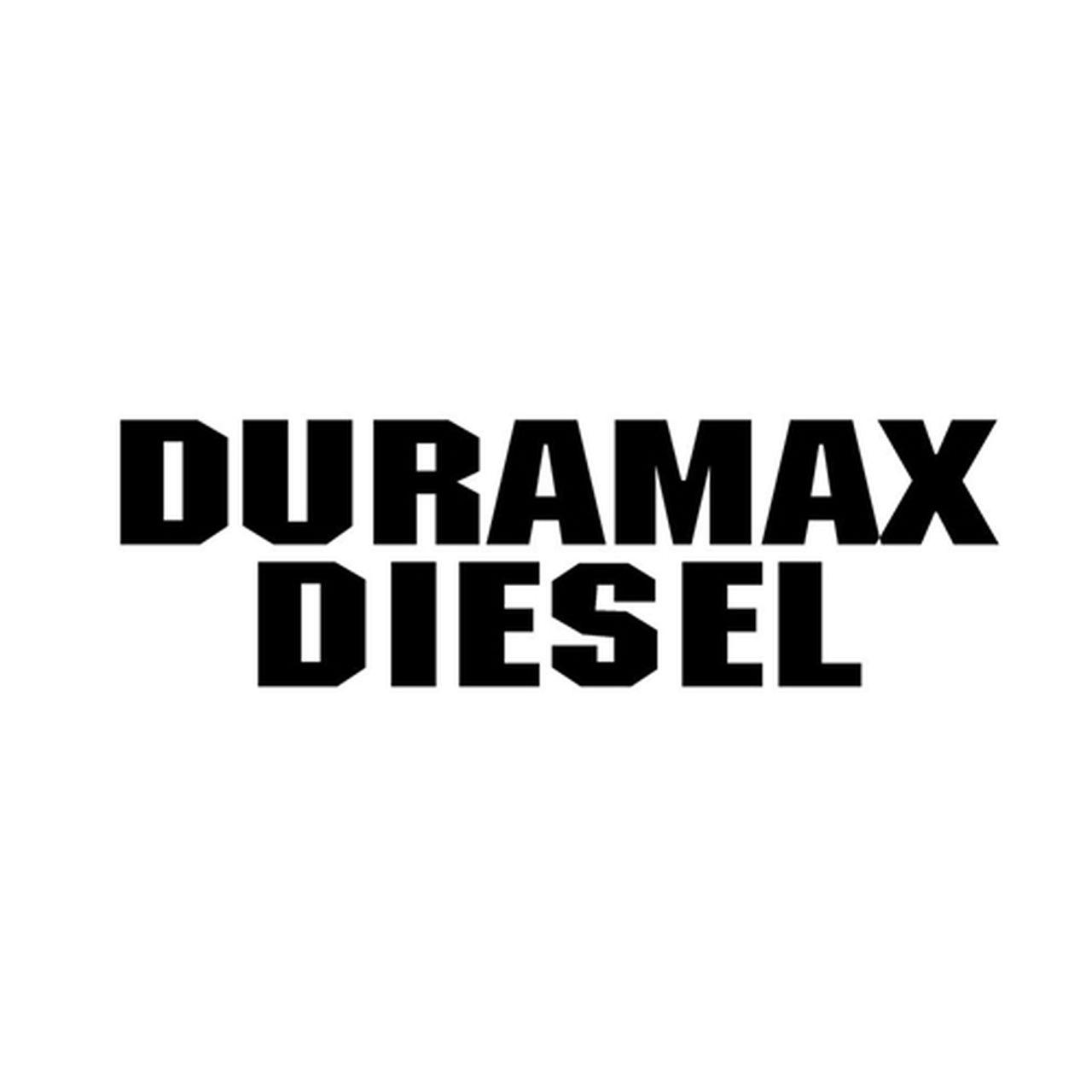 Drumax Logo - Duramax Diesel Text Logo Vinyl Decal
