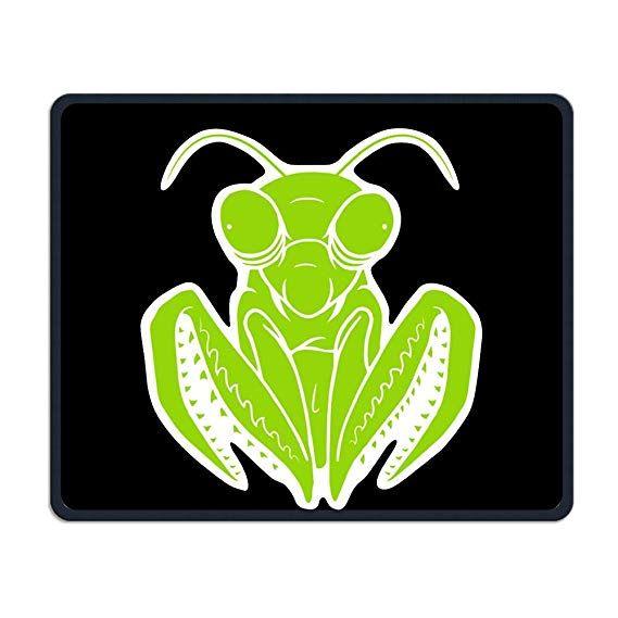 Mantis Logo - Amazon.com: Smooth Mouse Pad Green Mantis Logo Mobile Gaming ...