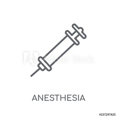 Anesthesia Logo - Anesthesia linear icon. Modern outline Anesthesia logo concept on ...