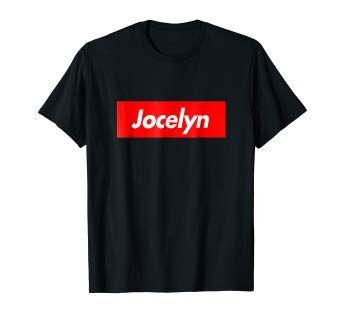 Jocelyn Logo - Amazon.com: Jocelyn Box First Given Name Logo Funny T-Shirt: Clothing
