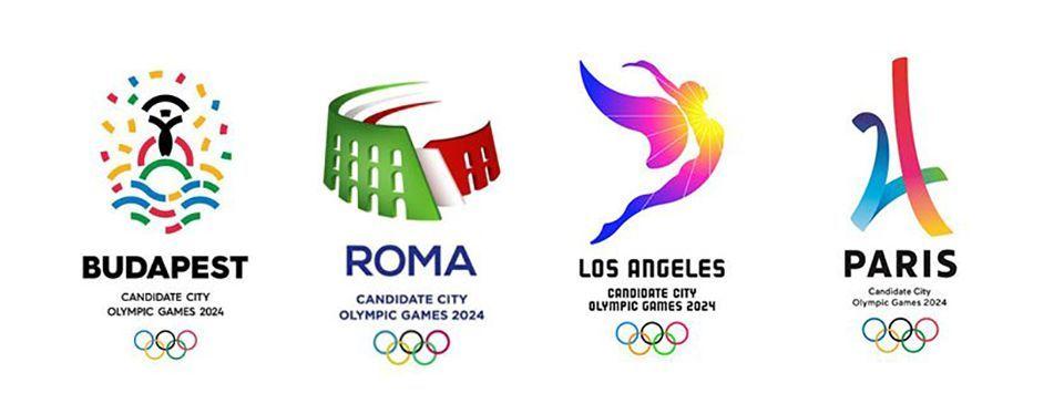 Olimpicos Logo - Juegos Olímpicos de 2024: logos ciudades candidatas. diseño
