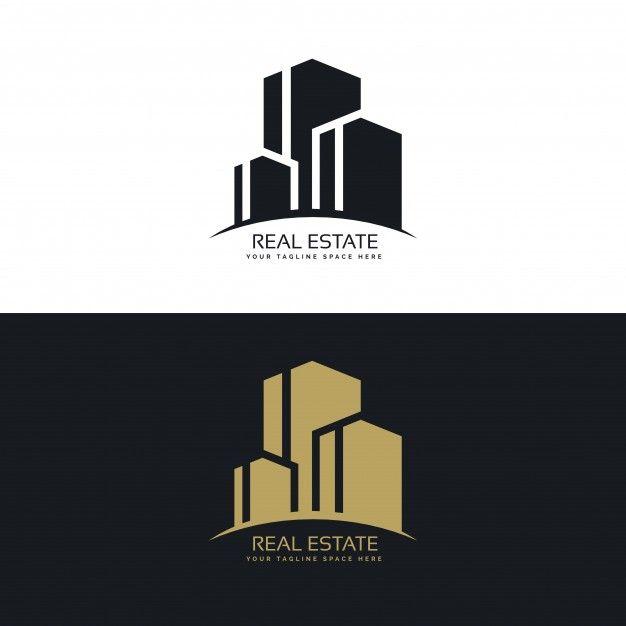 Edificios Logo - Logotipo de inmobiliaria con edificios | Descargar Vectores gratis