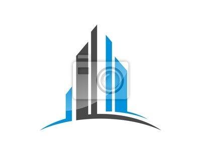 Edificios Logo - Cuadro: Casa edificios logo inmobiliaria torre