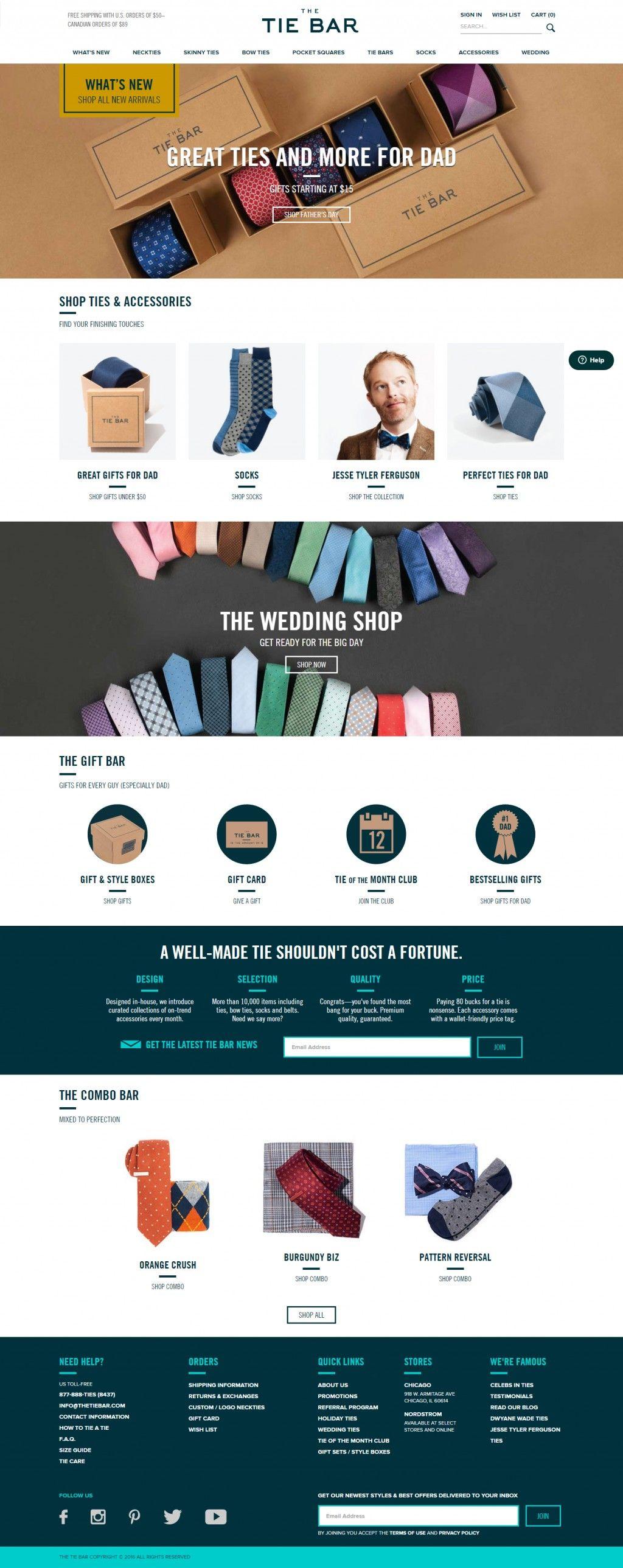 TheTieBar Logo - The Tie Bar on Cart Craze - eCommerce Website Design | eCommerce ...