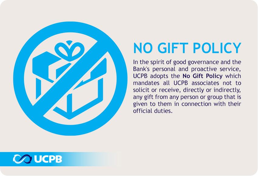 Uspb Logo - UCPB.com. UCPB adopts the No Gift Policy