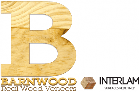 Barnwood Logo - Real Barnwood Veneers by Interlam Architectural Materials