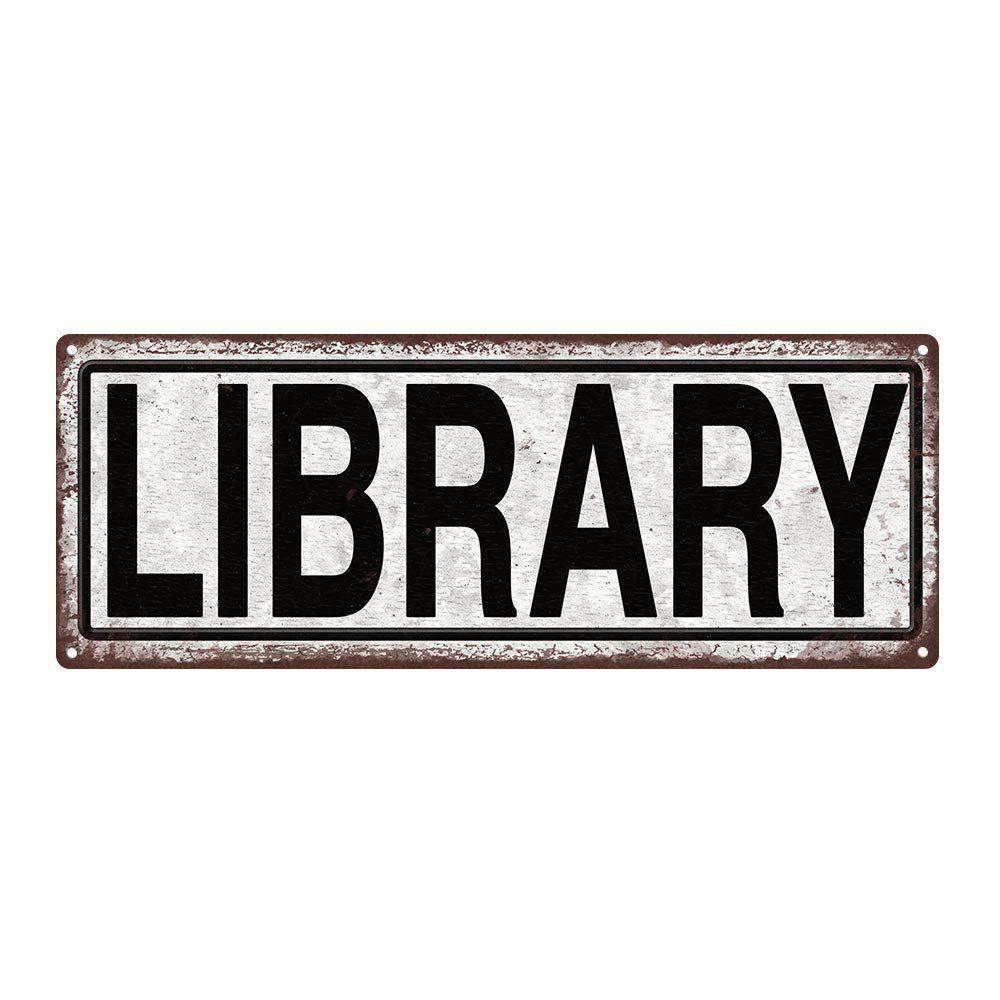 Bookworm.com Logo - LIBRARY Metal Street Sign, Book lovers, Bookworm, Reading, She Shack