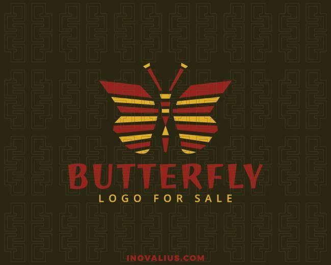 Red and Yellow Company Logo - Butterfly Company Logo