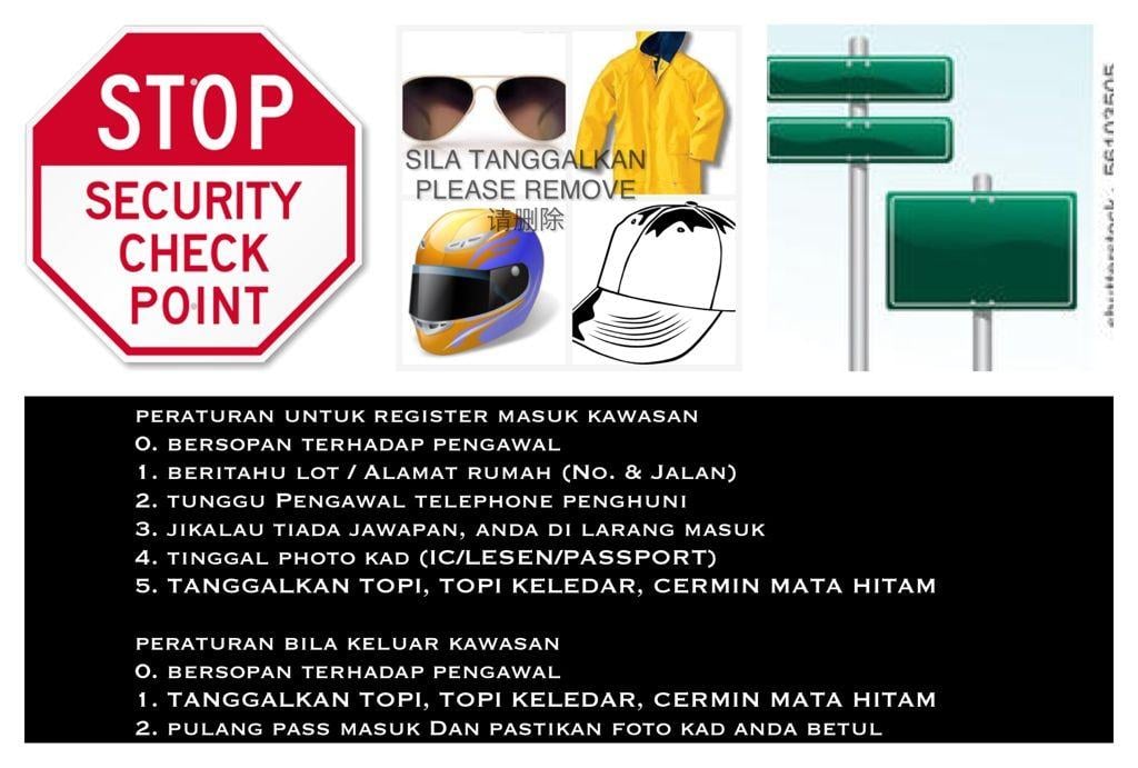 Gsra Logo - Security Check Point Signage « Glenhill Saujana Resident's ...