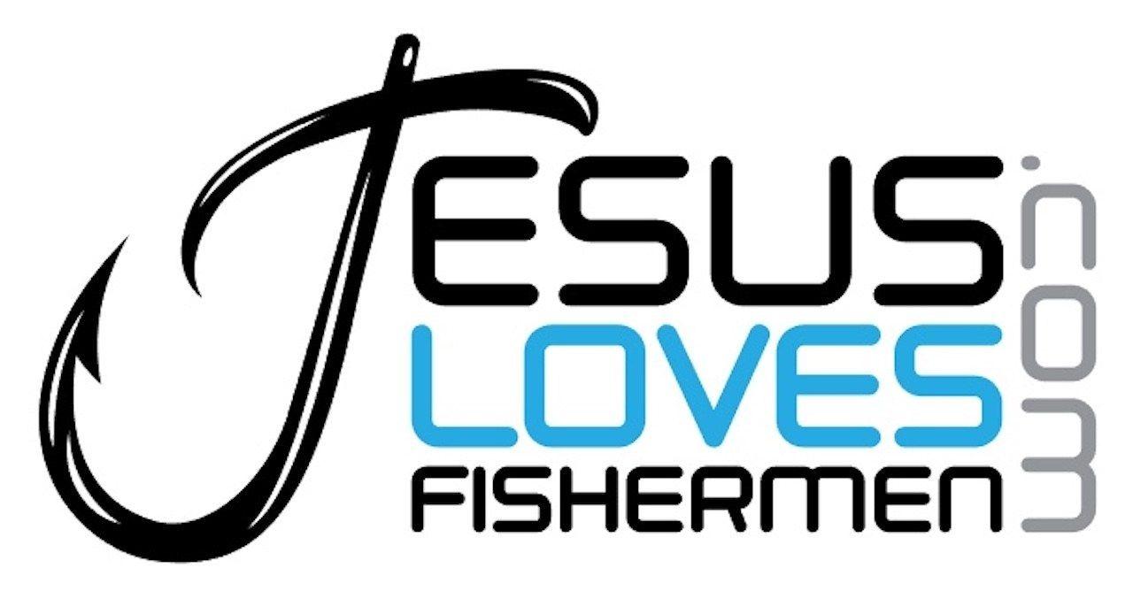 Fishermen Logo - Jesus Loves Fishermen Long Sleeve Fishing Shirt (Logo on Front)
