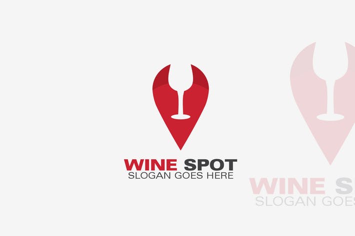 Spot Logo - Wine Spot Logo by Voltury on Envato Elements