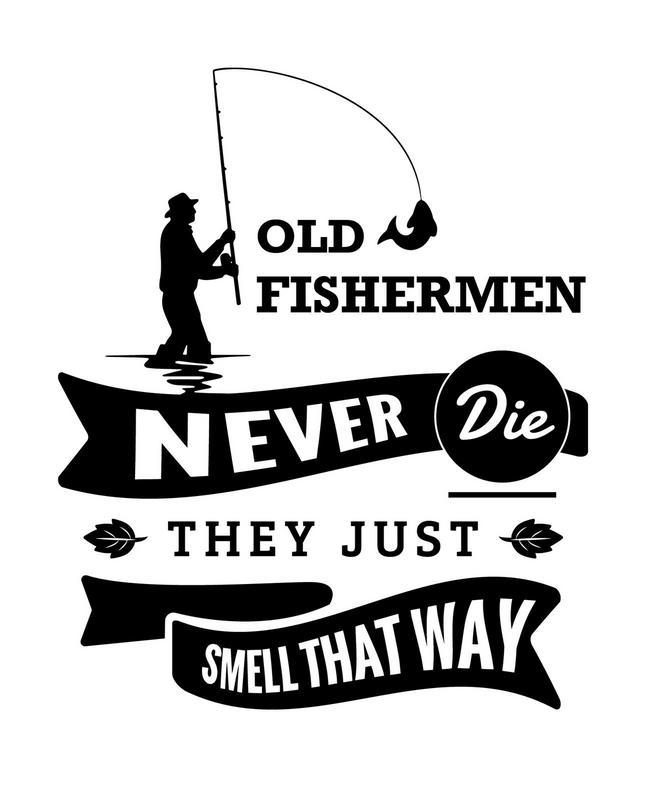 Fishermen Logo - Details about Old Fishermen logo vinyl decal sticker lines / lures /  Angling decal tackle box
