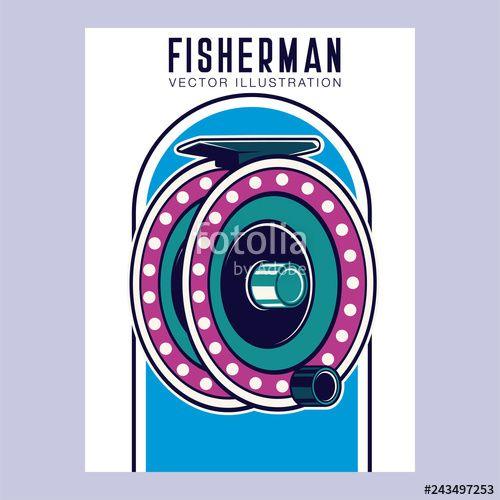 Fishermen Logo - Fishing club vintage logo design, emblem of the trout fishermen