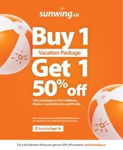 Sunwing Logo - Sunwing launches Buy One Get One half price promotion on select ...