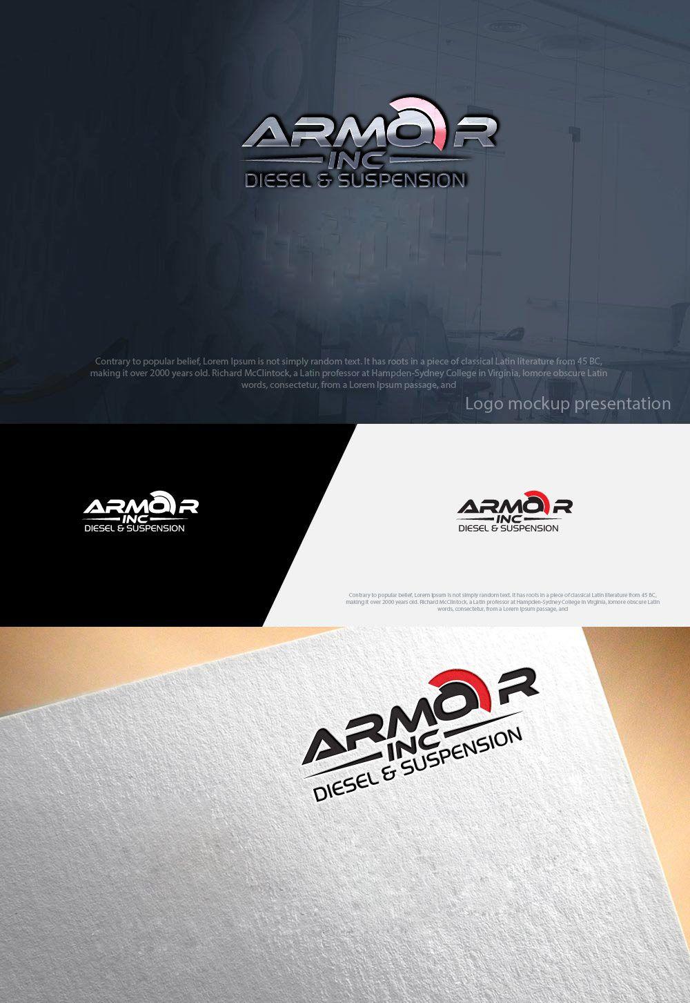 Armar Logo - Logo Design for ARMOR INC DIESEL & SUSPENSION