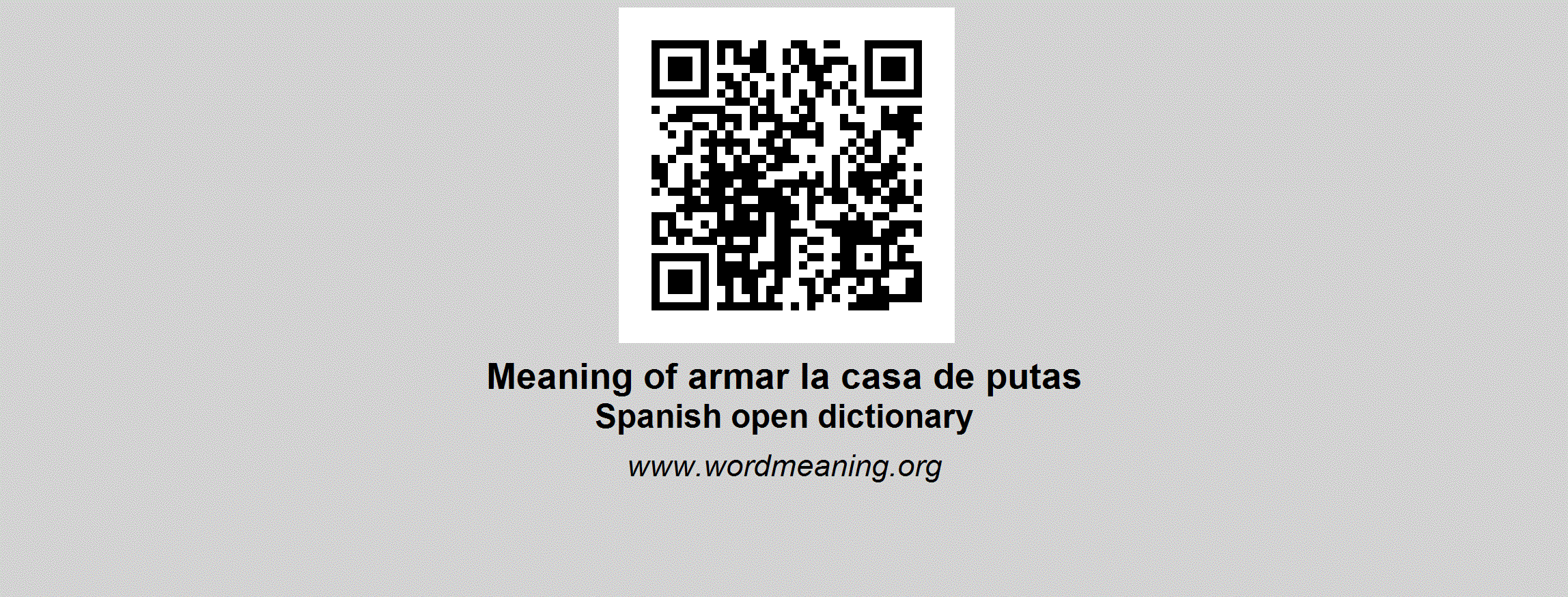Armar Logo - ARMAR LA CASA DE PUTAS - Spanish open dictionary