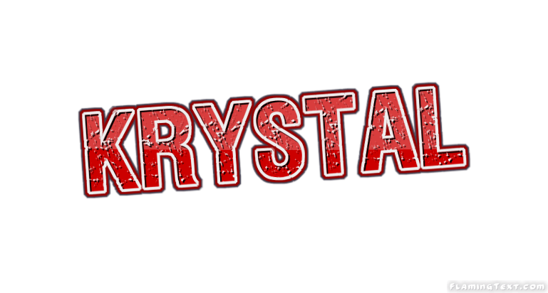 Krystal Logo - Krystal Logo. Free Name Design Tool from Flaming Text
