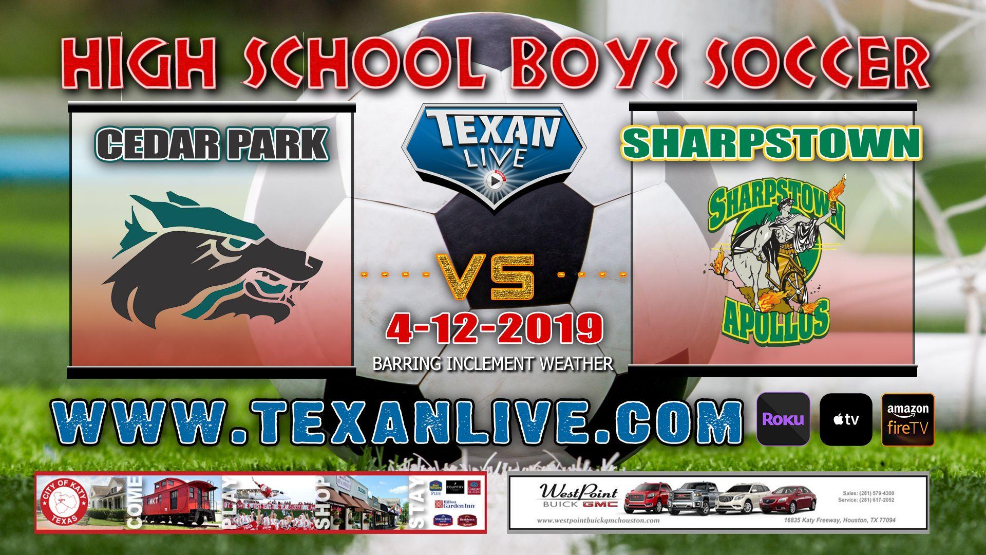 Sharpstown Logo - Cedar Park vs Sharpstown - Boys - Soccer - Regional Semi-Finals - 4 ...