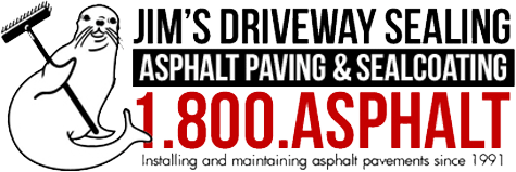 Sealcoating Logo - Jim's Driveway Sealing, Asphalt Paving & Seal Coating