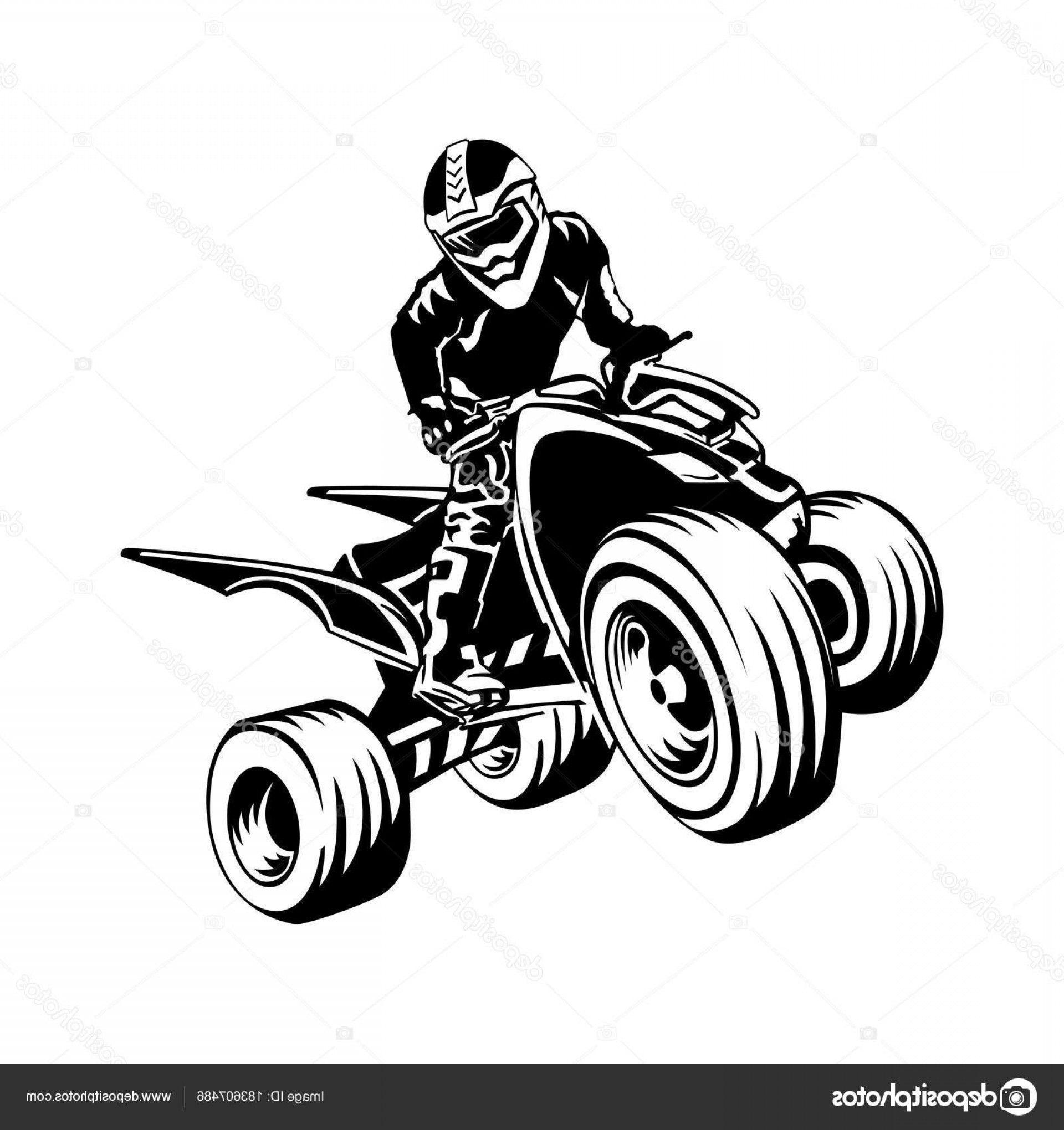 ATV Logo - Stock Illustration Quad Bike Silhouette Atv Logo | SOIDERGI