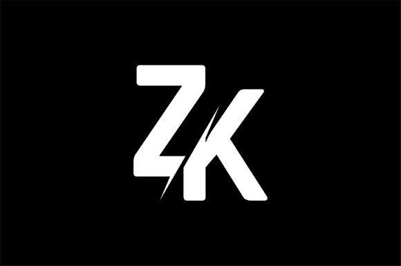 Zk Logo - Monogram ZK Logo Design