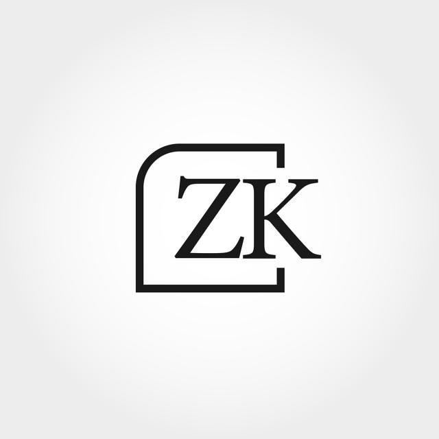 Zk Logo - Initial Letter ZK Logo Template Design Template for Free Download