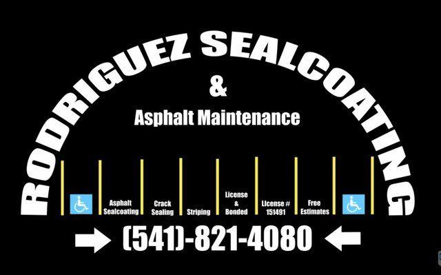 Sealcoating Logo - Rodriguez Sealcoating & Asphalt Maintenance. Medford, OR
