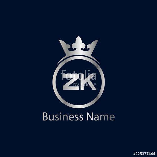 Zk Logo - Initial Letter ZK Logo Template Design Stock Image And Royalty Free