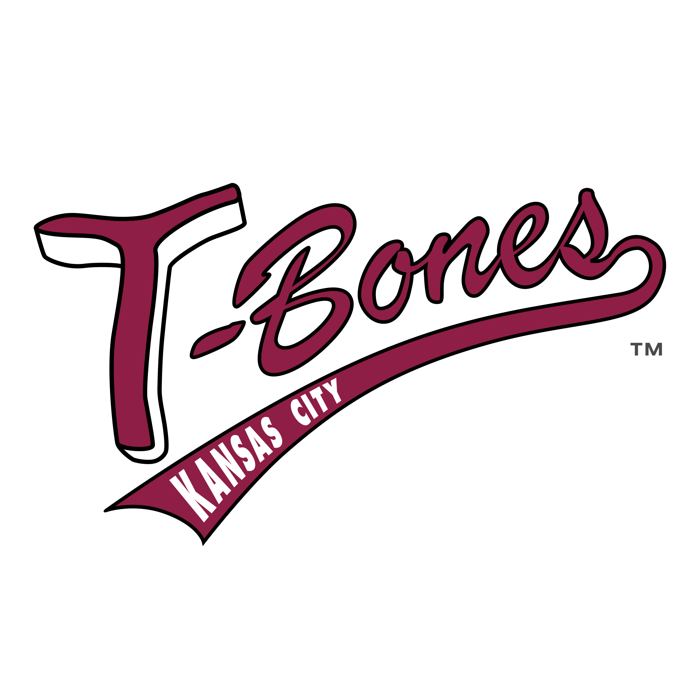 Bones Logo - Kansas City T Bones Logo PNG Transparent & SVG Vector