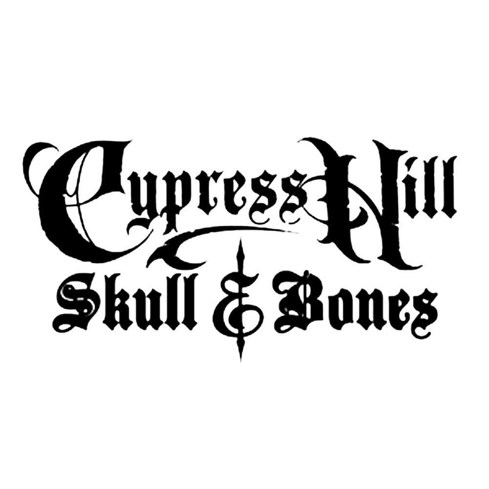 Bones Logo - Cypress Hill Skull And Bones Logo Rub-On Sticker - Black