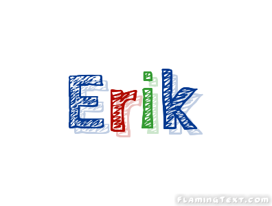 Erik Logo - Erik Logo | Free Name Design Tool from Flaming Text