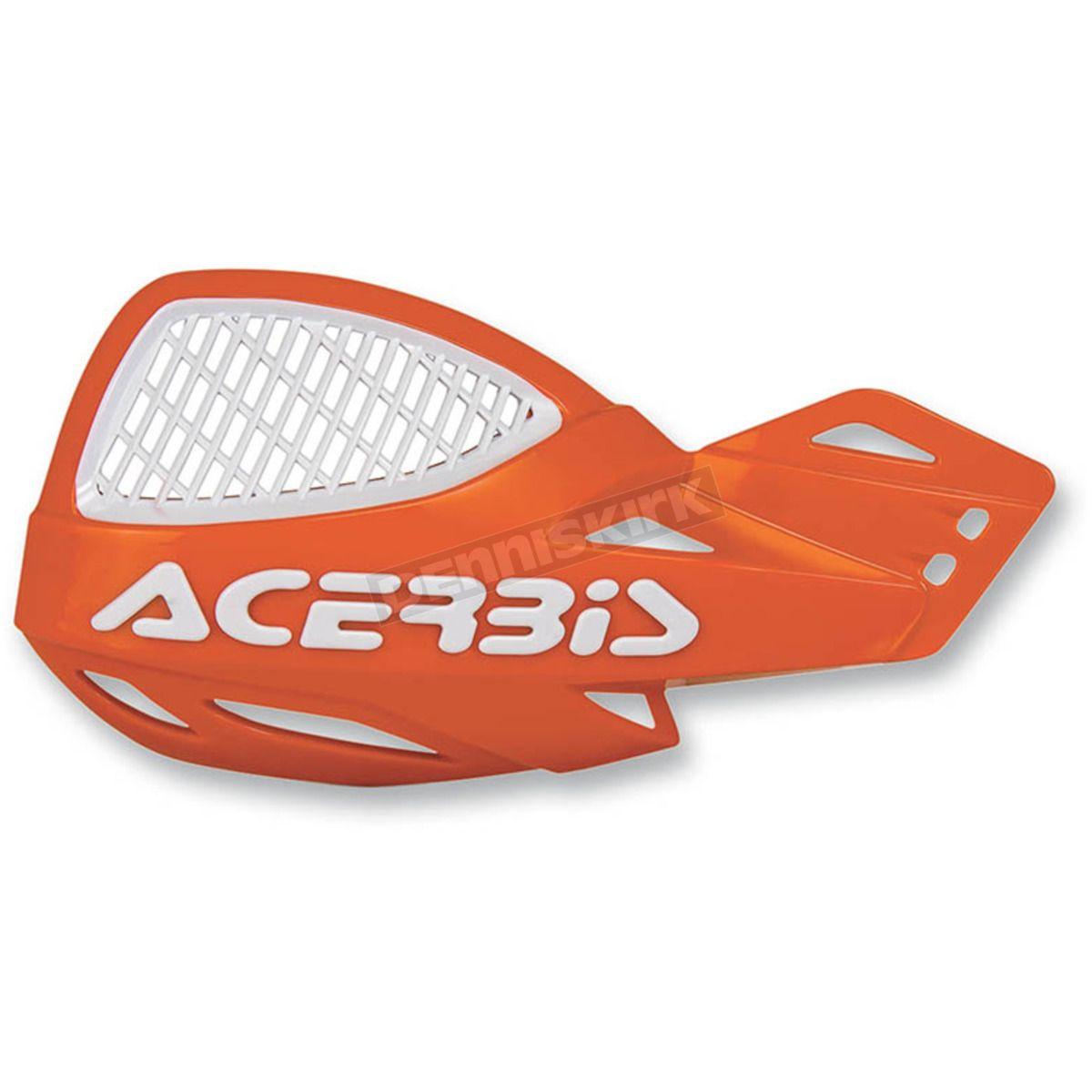 Acerbis Logo - Orange/White 16 Logo Vented Uniko Handguards - 2072675321