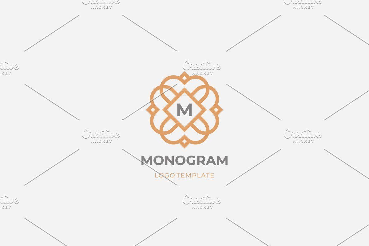 Initials Logo - Premium monogram letter M initials.