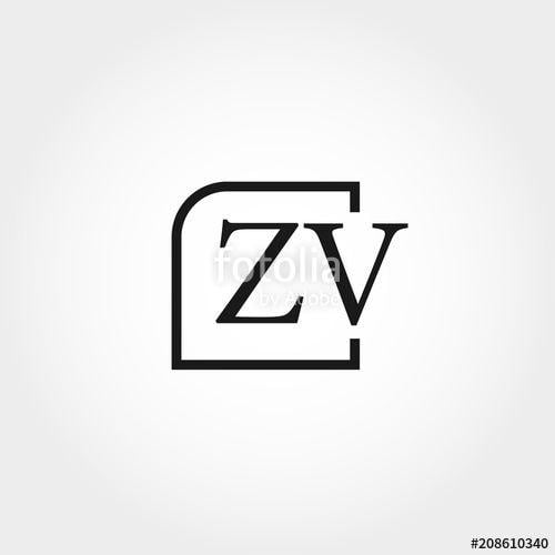 ZV Logo - Initial Letter ZV Logo Template Design Stock Image And Royalty Free