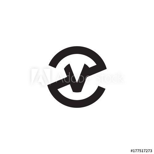 ZV Logo - Initial letter zv, vz, v inside z, linked line circle shape logo ...