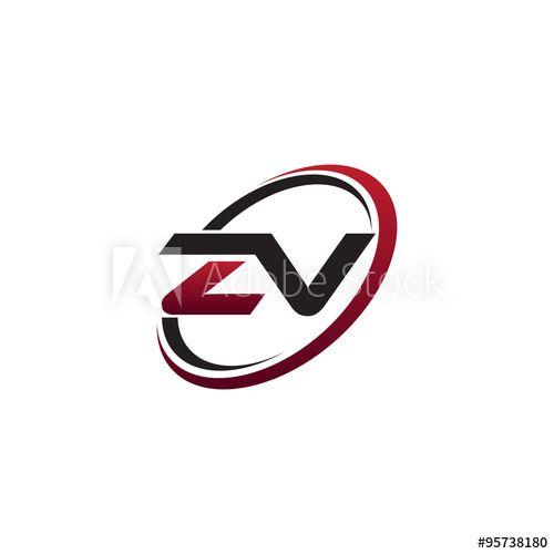 ZV Logo - Modern Initial Logo Circle ZV this stock vector and explore