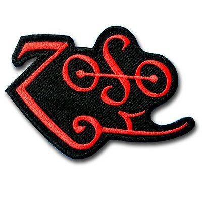 Zoso Logo - Zoso Led Zeppelin Patch Iron on Biker Rock Band Logo Rider Heavy Metal  Music Sew