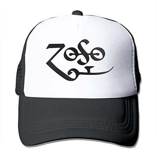 Zoso Logo - Bigsooyeest LED Zeppelin Zoso Logo Unisex Adult Trucker Cap Hat Mesh