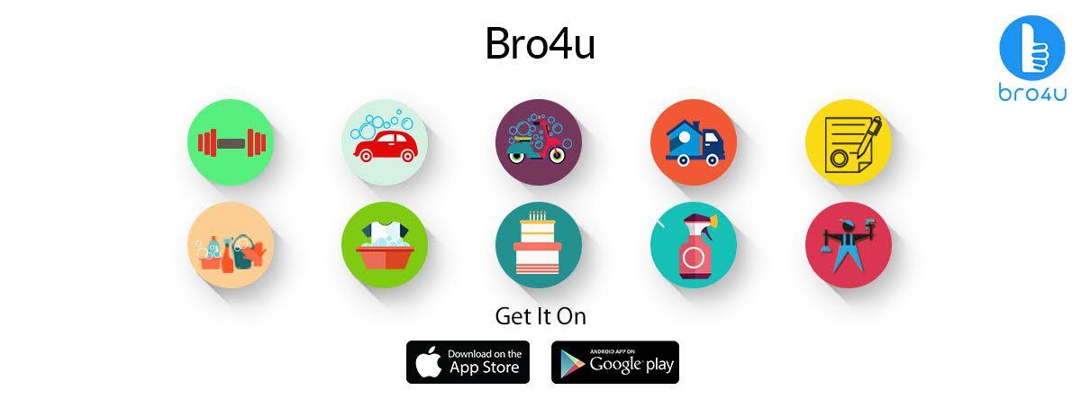 Bro4u Logo - This startup is a home services marketplace - Bro4u - KnowStartup