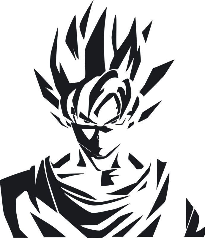 Saiyan Logo - Dragon Ball Z DBZ logo Super Saiyan Goku Anime Vinyl Die Cut Decal ...