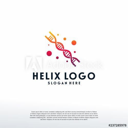Helix Logo - DNA Helix logo designs template, Modern Genetic logo symbol, Logo ...