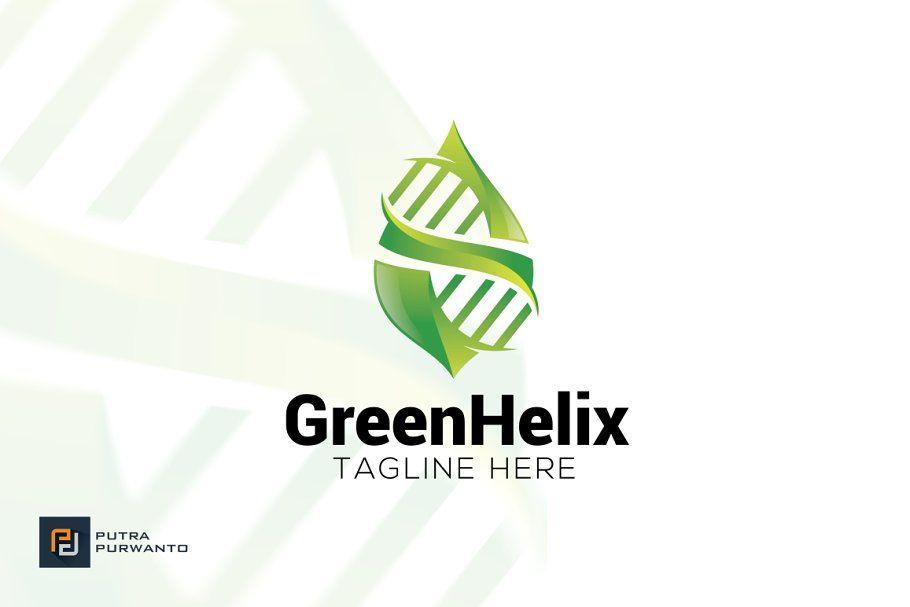 Helix Logo - Green Helix
