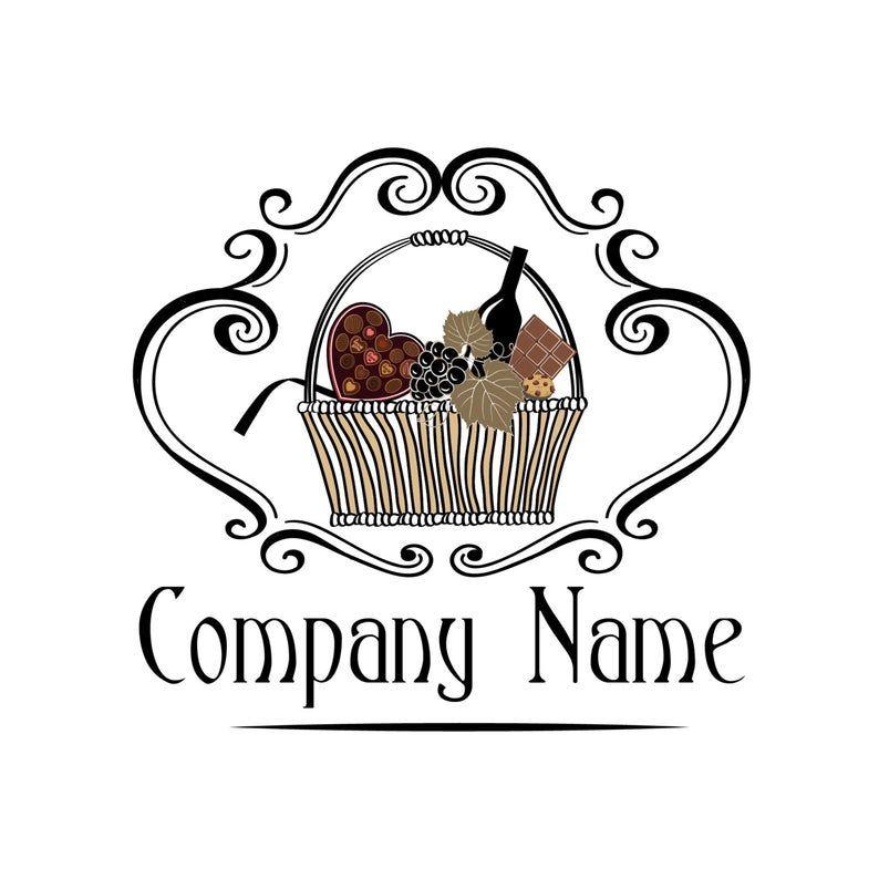 Basket Logo - Custom logo design, Premade gift basket logo, basket logo design, gift  basket logo design, business design with gift basket