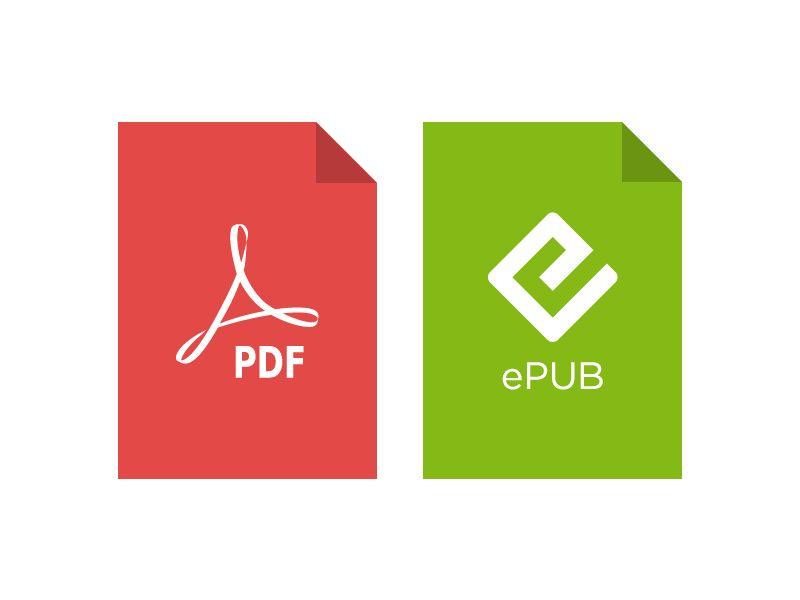 EPUB Logo - PDF & ePub vector logos by Alex Miles on Dribbble