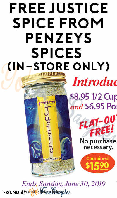 Penzeys Logo - FREE Justice Spice From Penzeys Spices (In-Store Only) - Yo! Free ...