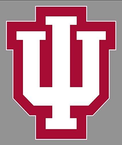 Inidiana Logo - Amazon.com: Indiana University Hoosiers Logo Bumper Sticker | 6