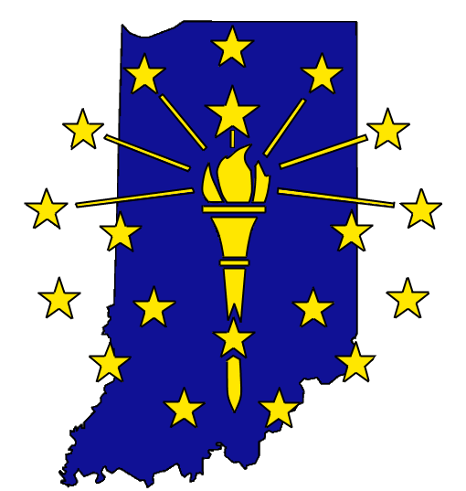 Inidiana Logo - File:Indiana with Torch Star Logo.png - Wikimedia Commons