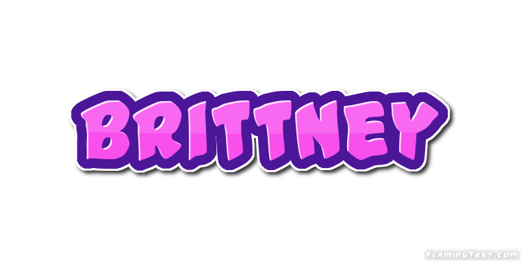 Brittney Logo - Brittney Logo. Free Name Design Tool from Flaming Text